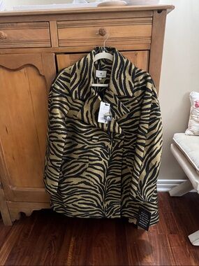 Tuckernuck “Harley” Peacoat - Tiger Jacquard Print